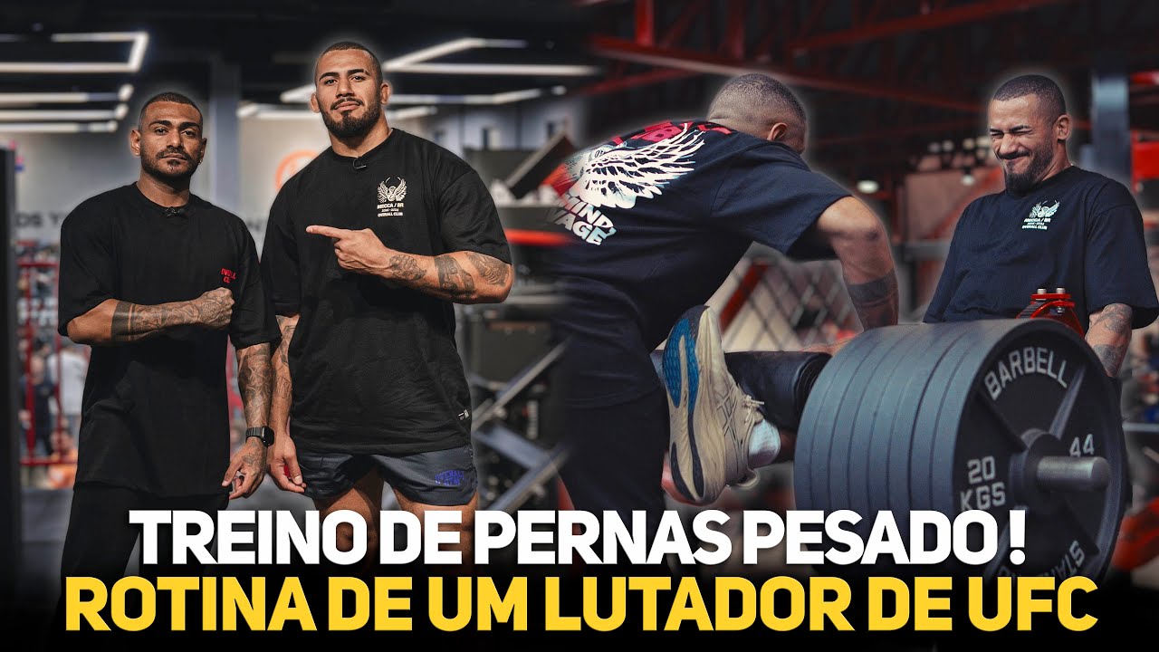 TREINO DE PERNAS PESADO, ROTINA DE VITOR PRETRINO, LUTADOR DE UFC! #ufc #ufcfighter #overallgym