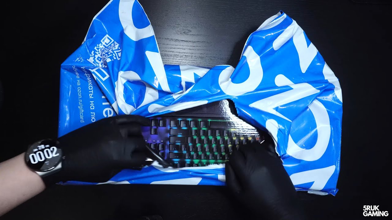Распаковка клавиатуры Razer BlackWidow V3 - Yellow Switch (c OZON)