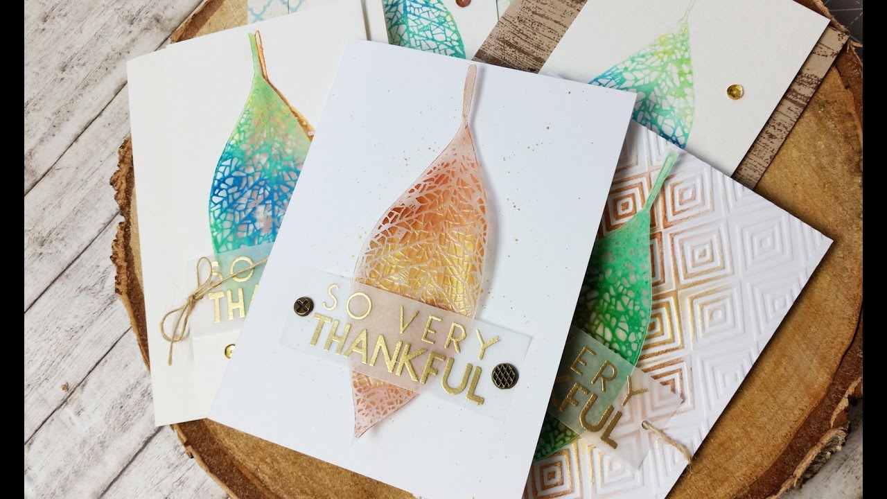 Thank You Cards ft Concord & 9th and Distress Paints