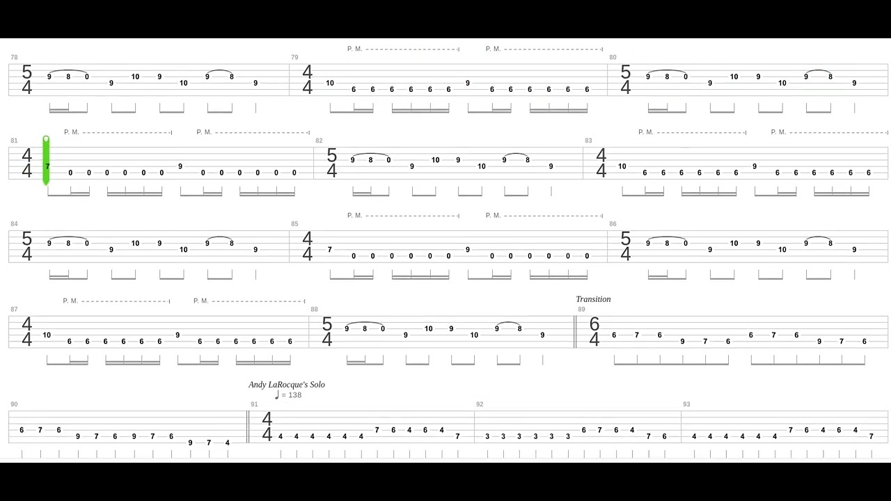 Overactive Imagination Tab by Death + Guitar only + Guitar tab