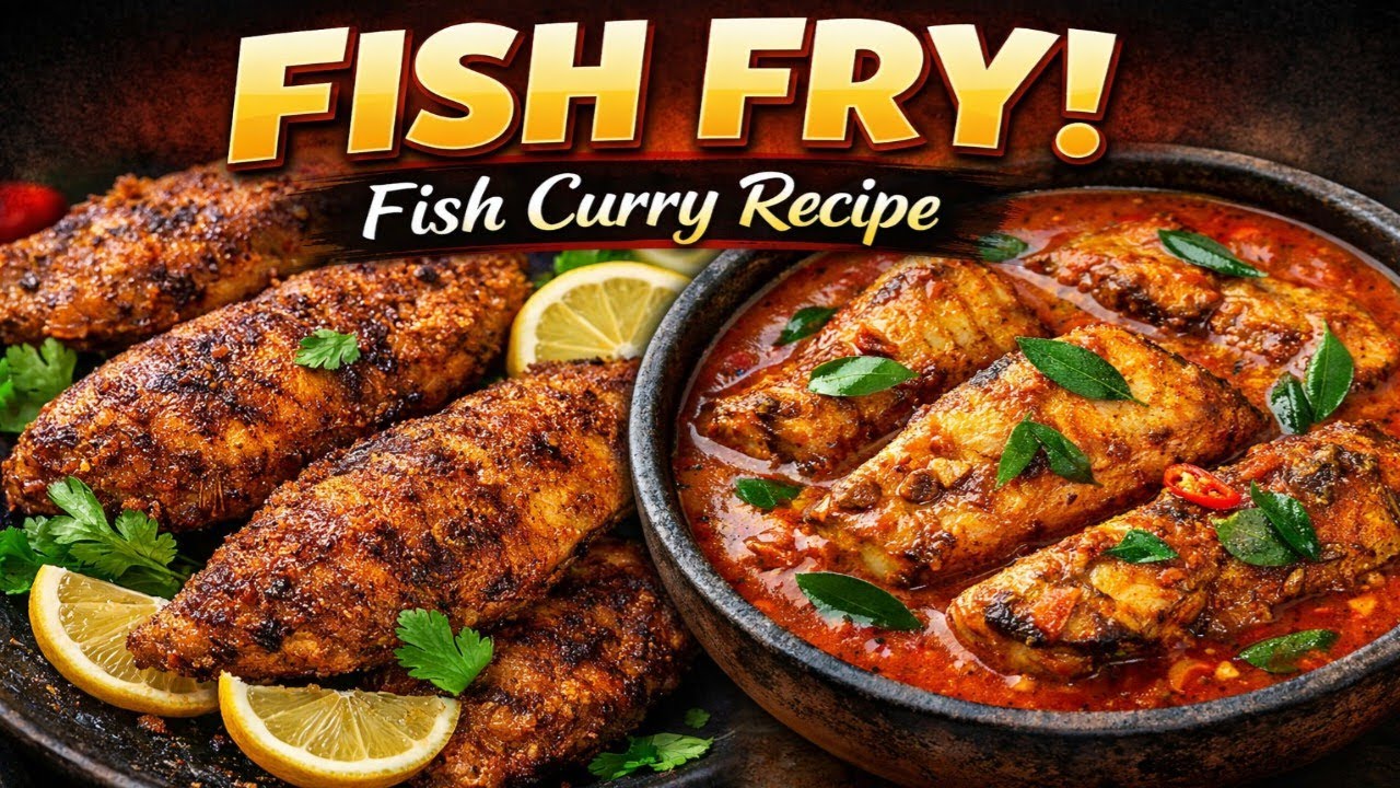 Fish Curry Recipe| Fish Fry | #fish #food #kitchen #recipe #foodie #fishcurry #gulfishart #viral 