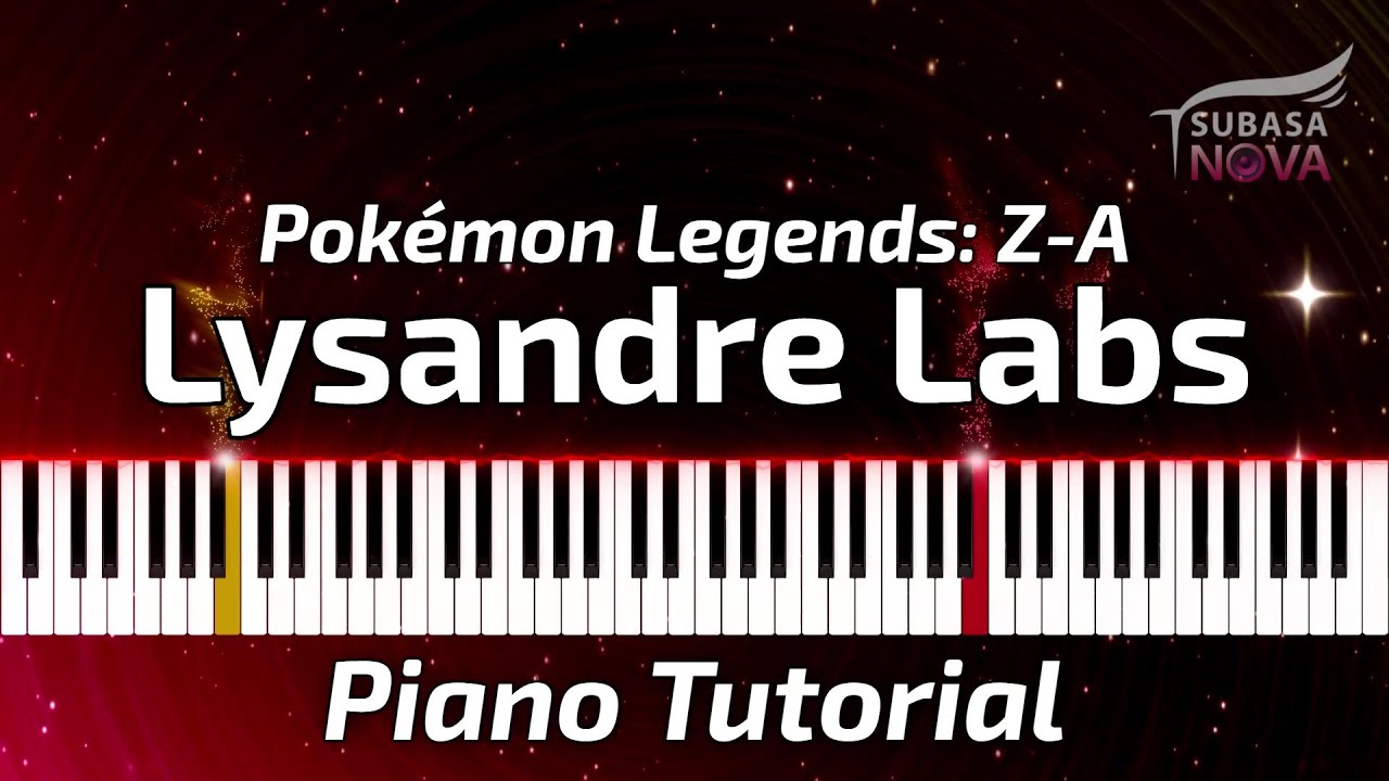 Lysandre Labs - Pokémon Legends Z-A | Piano Tutorial | Sheet Music Included