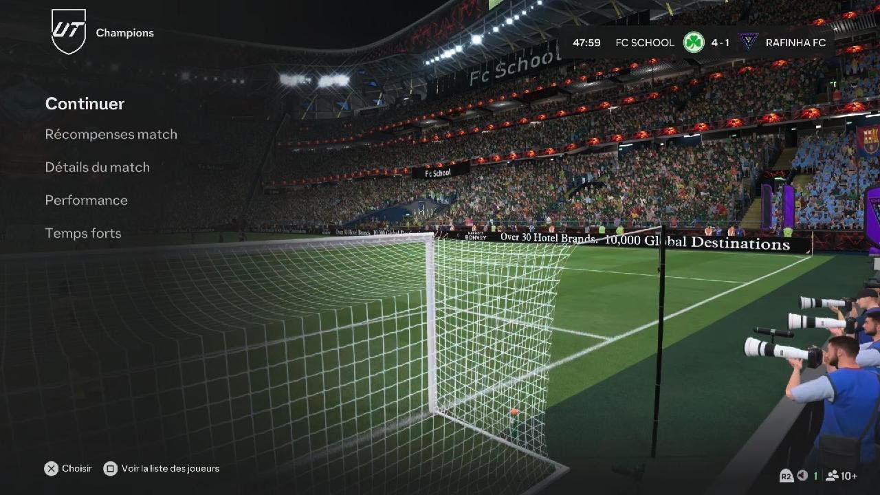 FutChampions 2 match avec un tempérament différent