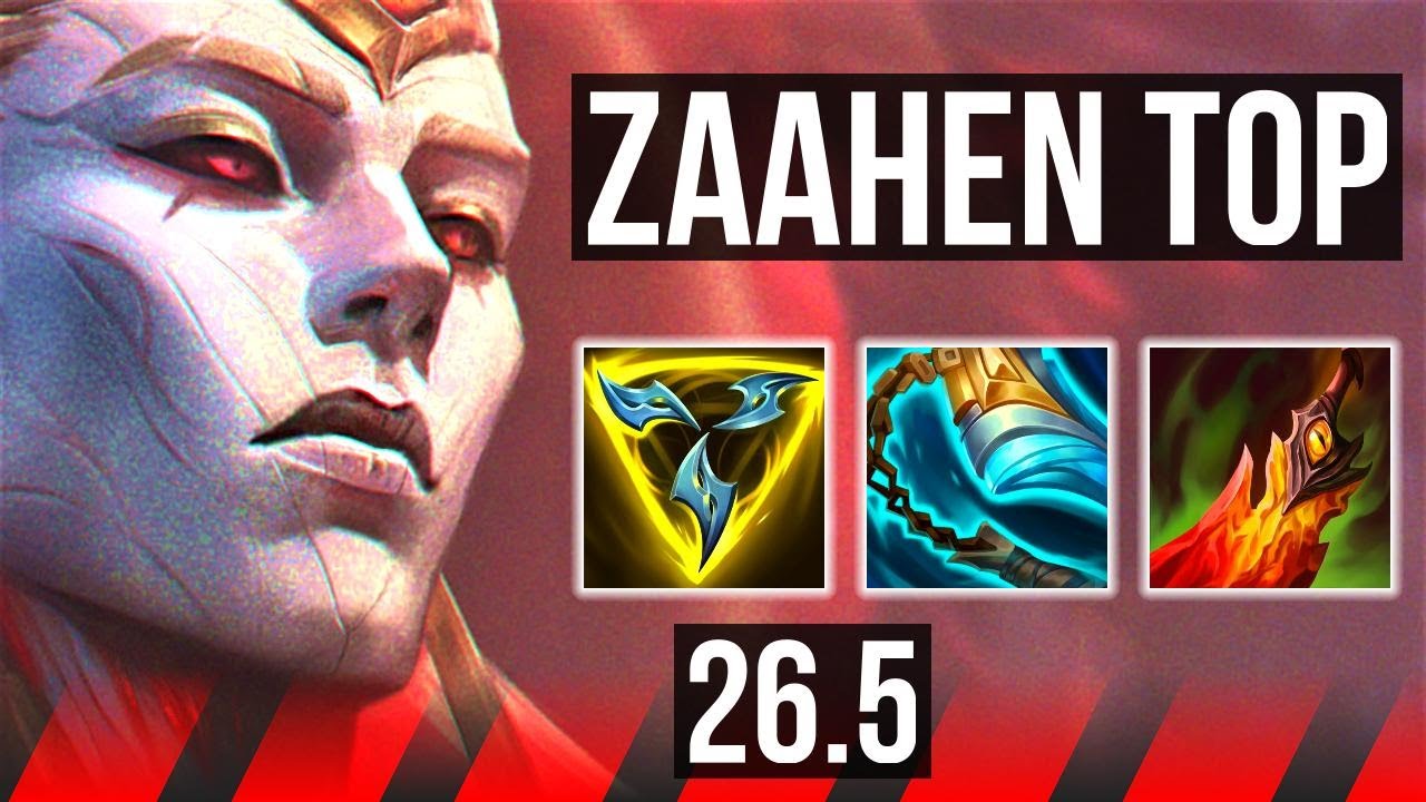 ZAAHEN vs GAREN (TOP) | Perfect KDA: 9/0/5 | KR Master | 26.5
