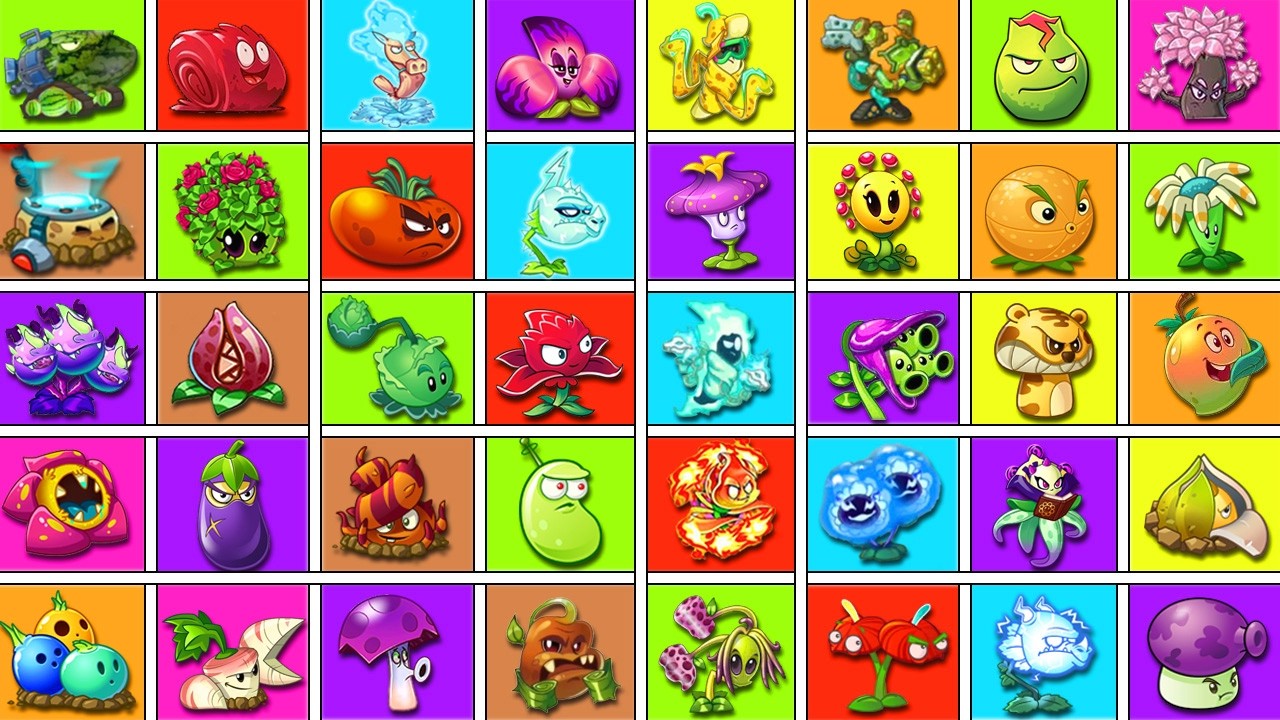 40 Color Plants Vs 4 Team Zombies - Who WIll Win? - Pvz 2 Plant vs Plant