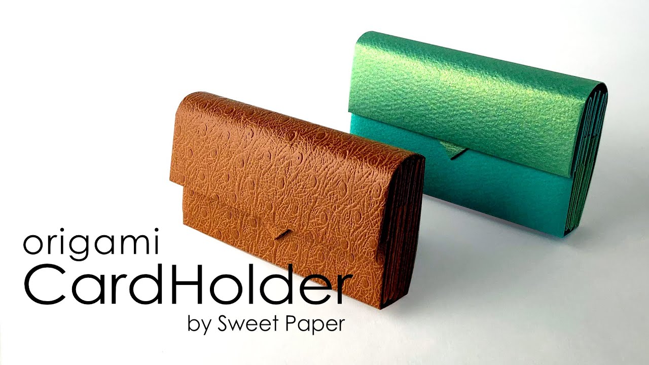 実用的！折り紙カードケース 💳 Origami Card Holder