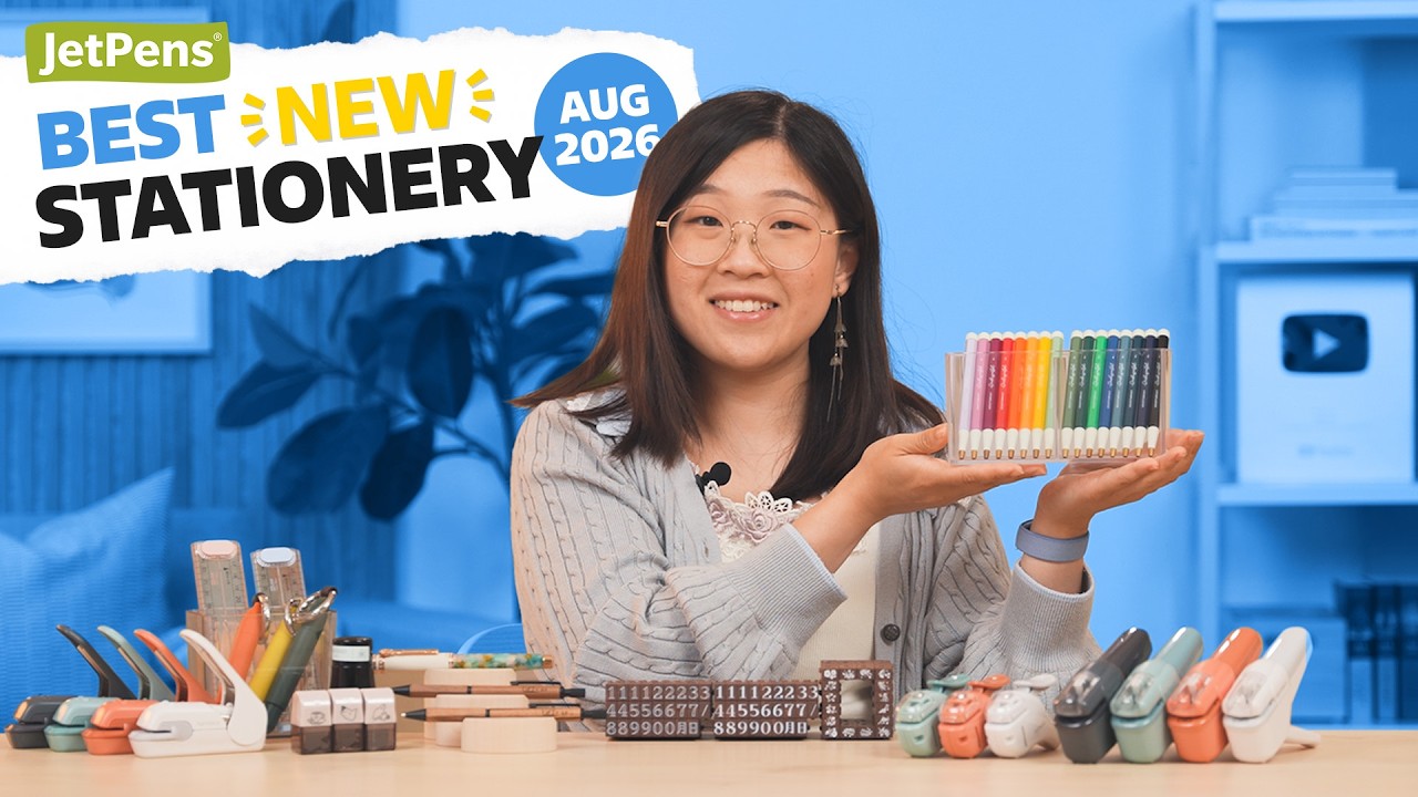 Best New Stationery of AUGUST 2026 at JetPens | New Stamps, Fountain Pens, and more! ✨