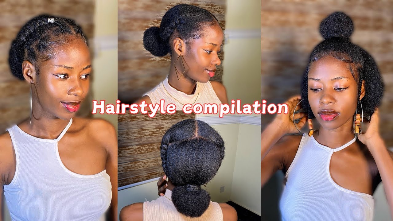 LAZY NATURAL HAIRSTYLES FOR BLACK WOMEN | WORK & SCHOOL #hairstyle