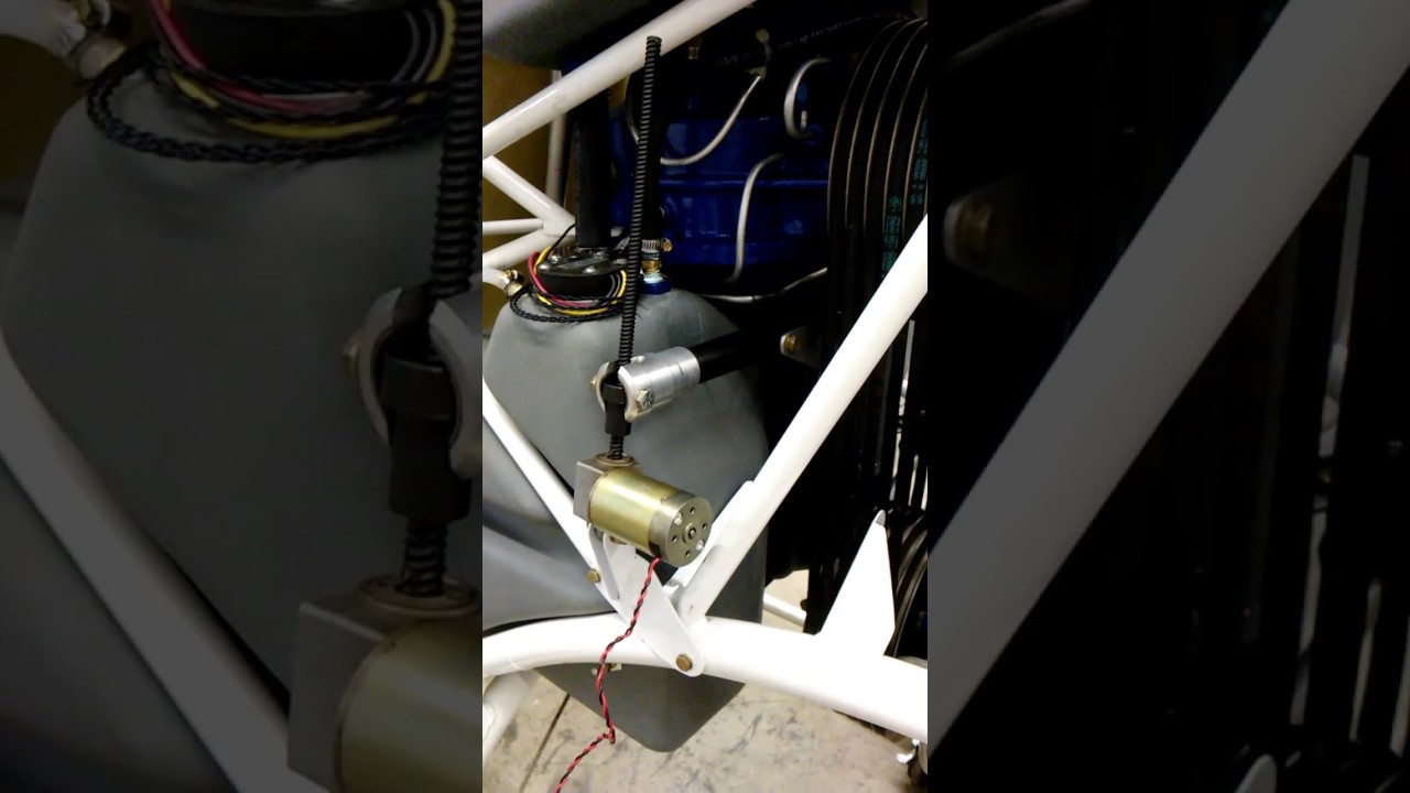 Helicycle helicopter clutch actuator in action