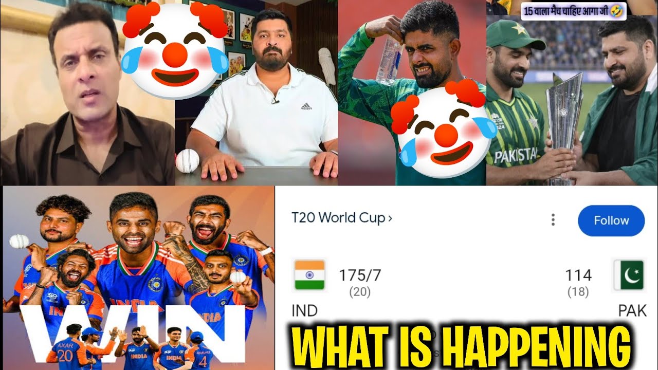 INDIA VS PAKISTAN T20 WORLD CUP 🤣 WHAT IS HAPPENING PAKISTAN TEAM #t20worldcup 