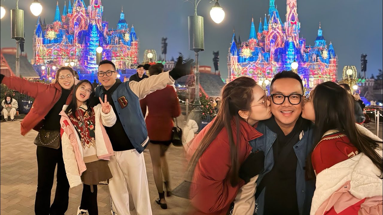 ថ្ងៃ Christmas ទៅលេង Disneyland