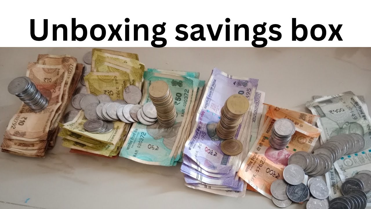 Unboxing savings box, உண்டியல் சேமிப்பு பணம் DD creations