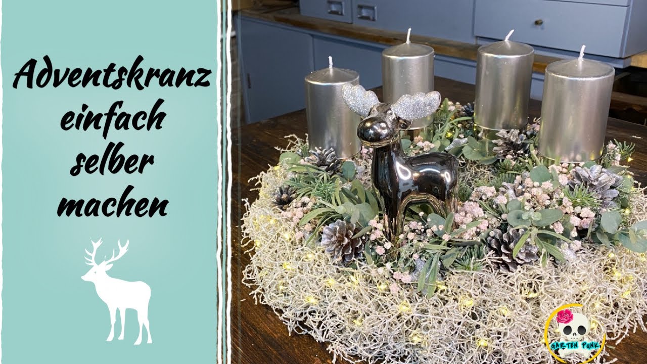 DIY - Adventskranz 2025 | Adventskranz einfach selber machen - Weihnachtsdeko einfach selber machen