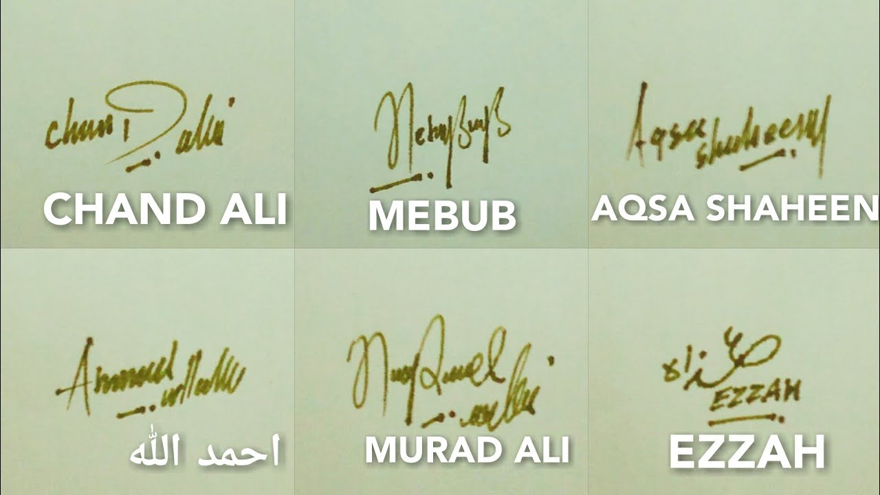 Ezzah name signature style make your own name signature style