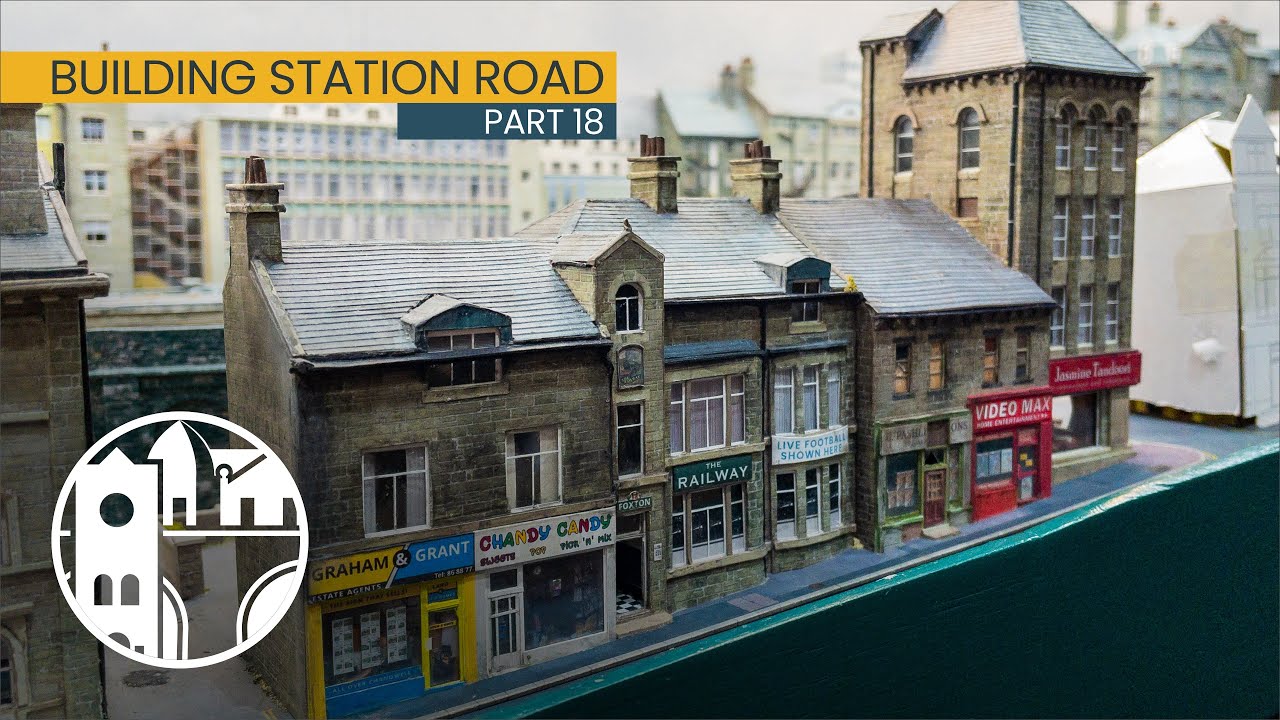 Finally part of the landscape! Bedding a model street into its environment - N Scale card model