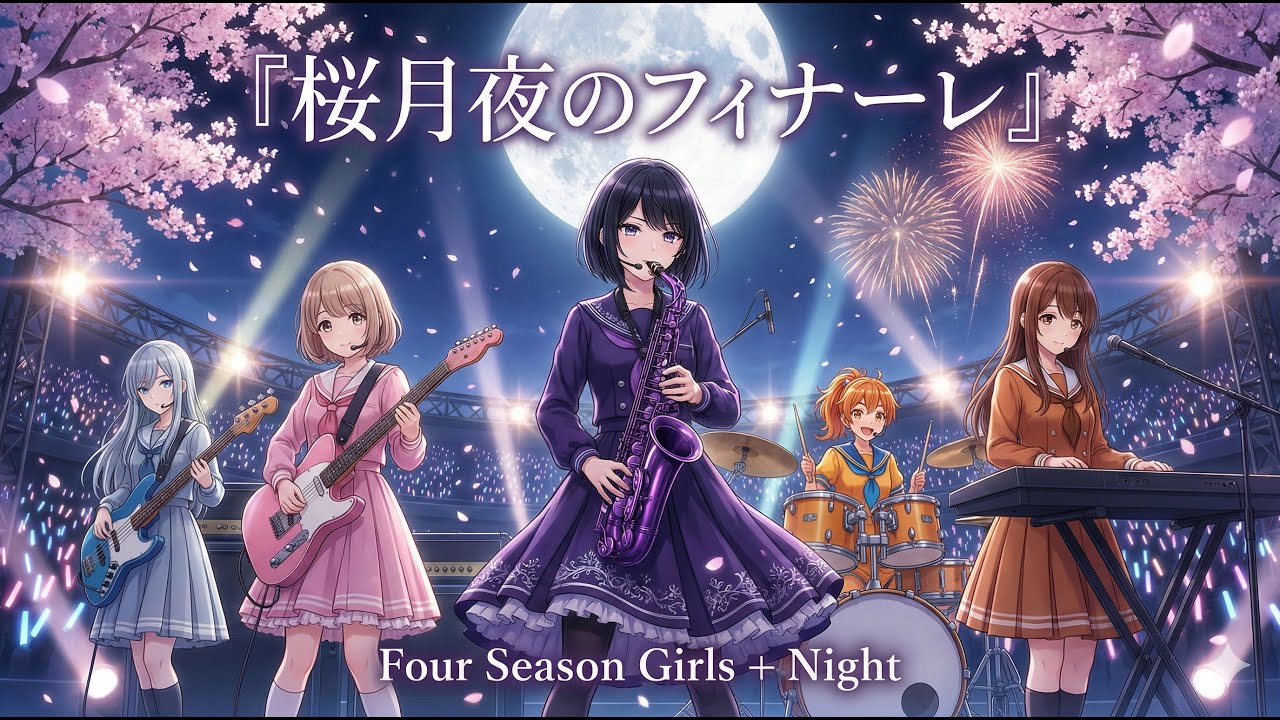 【MV】桜月夜のフィナーレ / Four Season Girls + Night (Center: Misaki Tsukino)