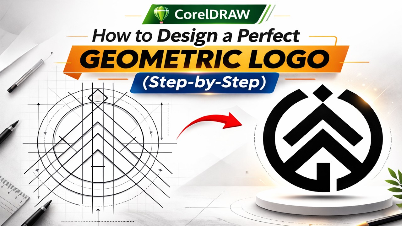 How to Design a Perfect Geometric Logo (Step-by-Step) | CorelDRAW Logo Tutorial
