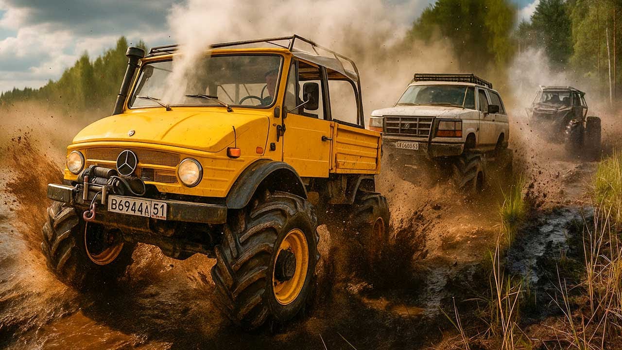 Unimog ГИГАНТ ЧТО МОЖЕТ против Багги БТР и Ford Bronko ОФФРОУД МОНСТРЫ с 50