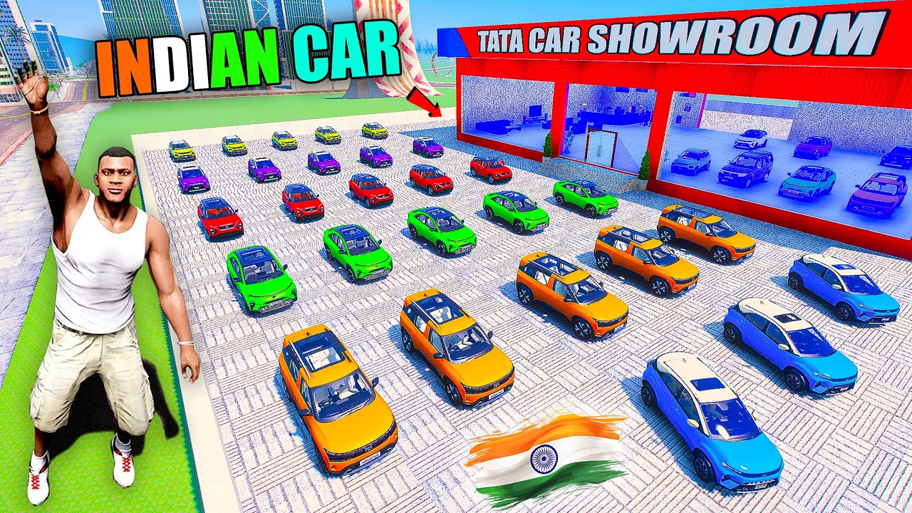 Franklin & Shinchan Open TATA Car Showroom in Indian Bike Driving 3D