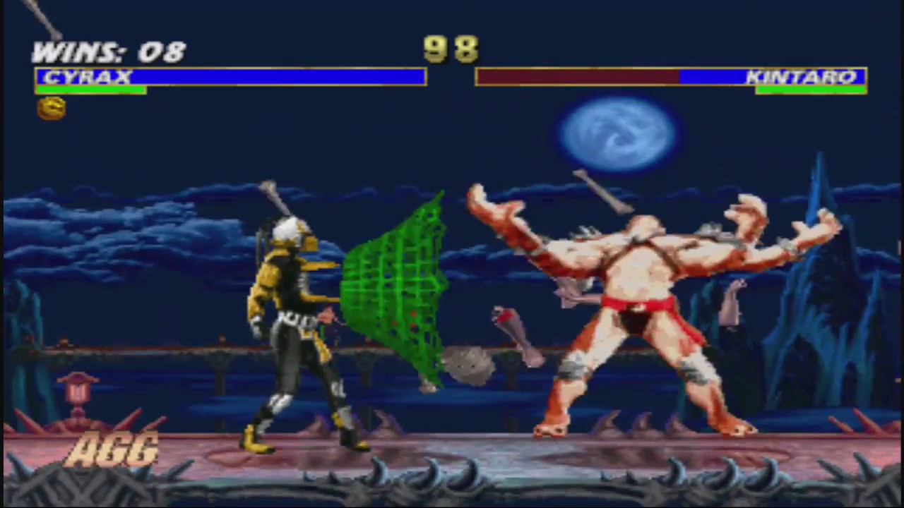 Mortal Kombat Trilogy (PS1) Cyrax - Very Hard - No Continues