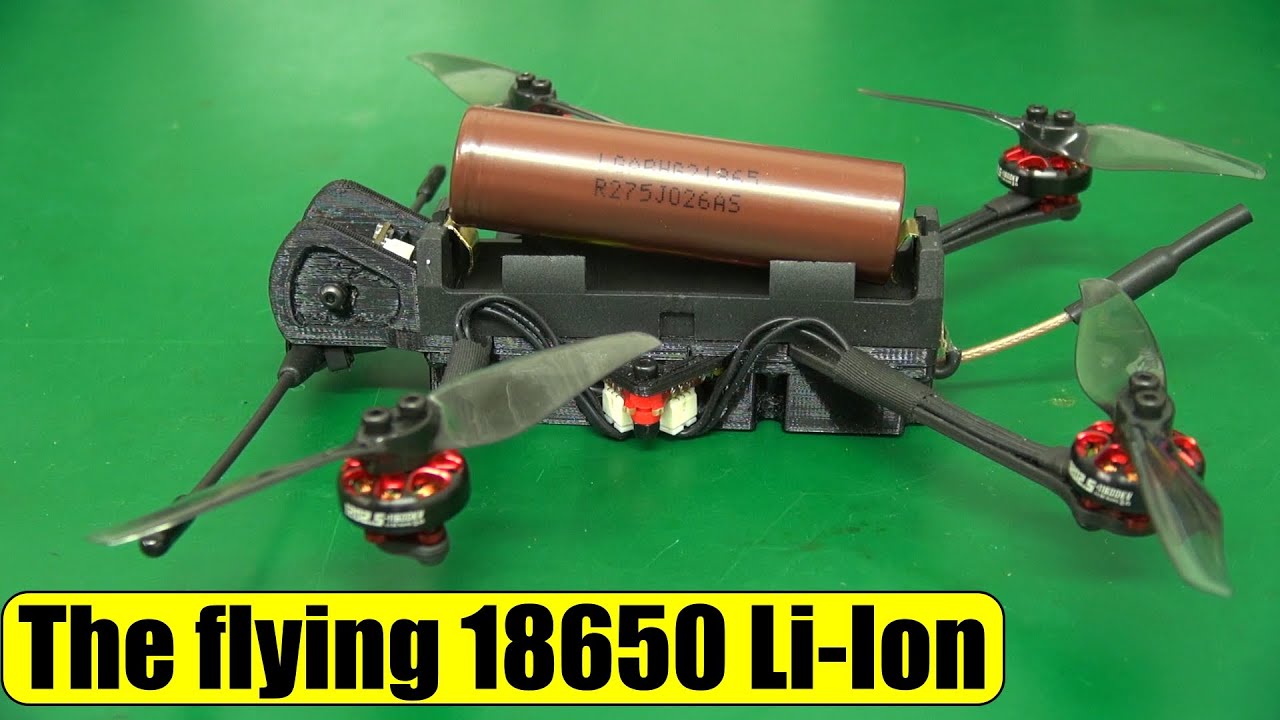 HGLRC Rekon 3  - how to fly an 18650 battery