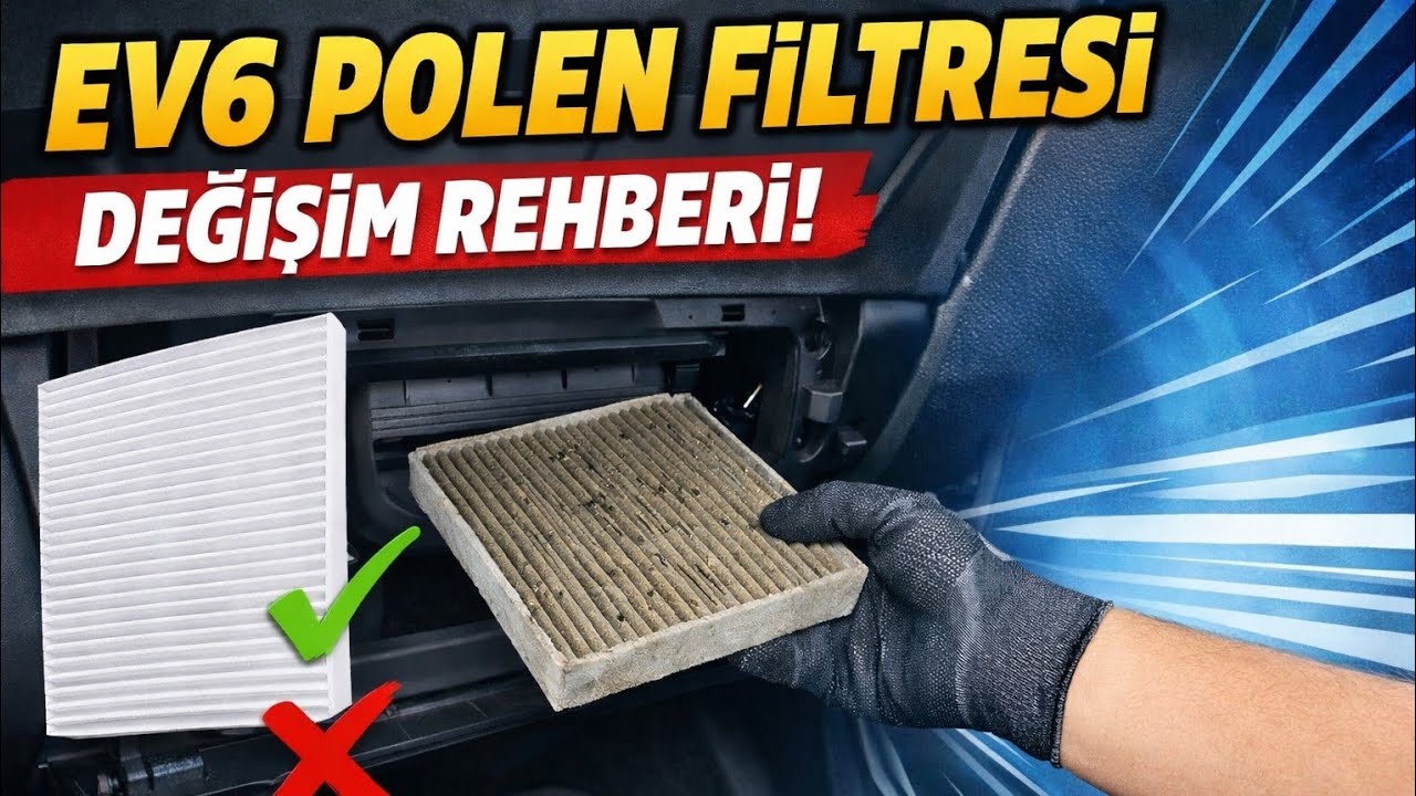 Kia EV6 Polen (Kabin/Klima) Filtresi Değişimi. @2crserhatinci  