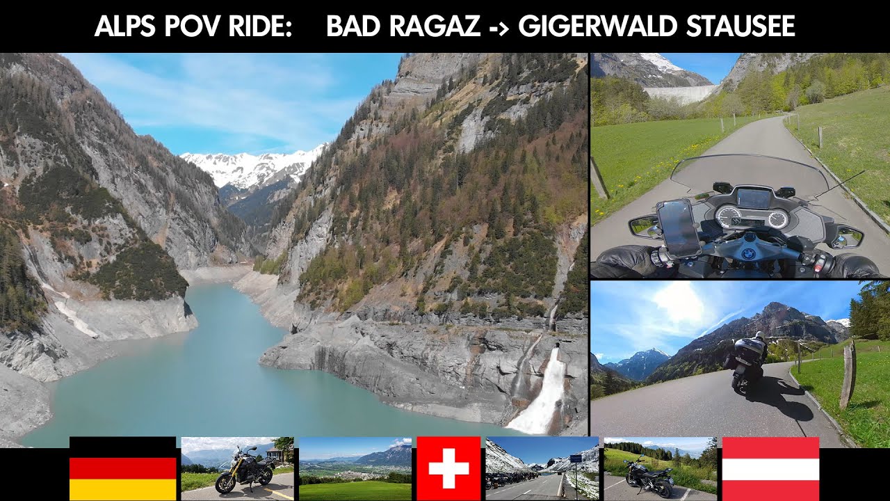 Alps POV Ride: Bad Ragaz - Gigerwald Stausee