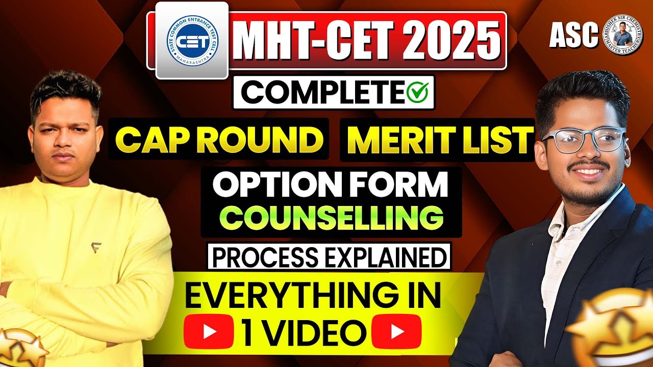 Process After MHTCET 2025? | Admission Process after MHTCET JEE Exam 2025 Abhishek Sir Counselling