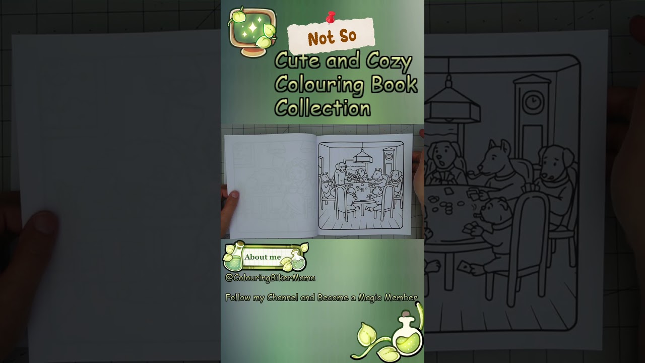 Cute and Cozy Colouring Book series  #coloring #coloringadventure #coloringpages #cozycoloring