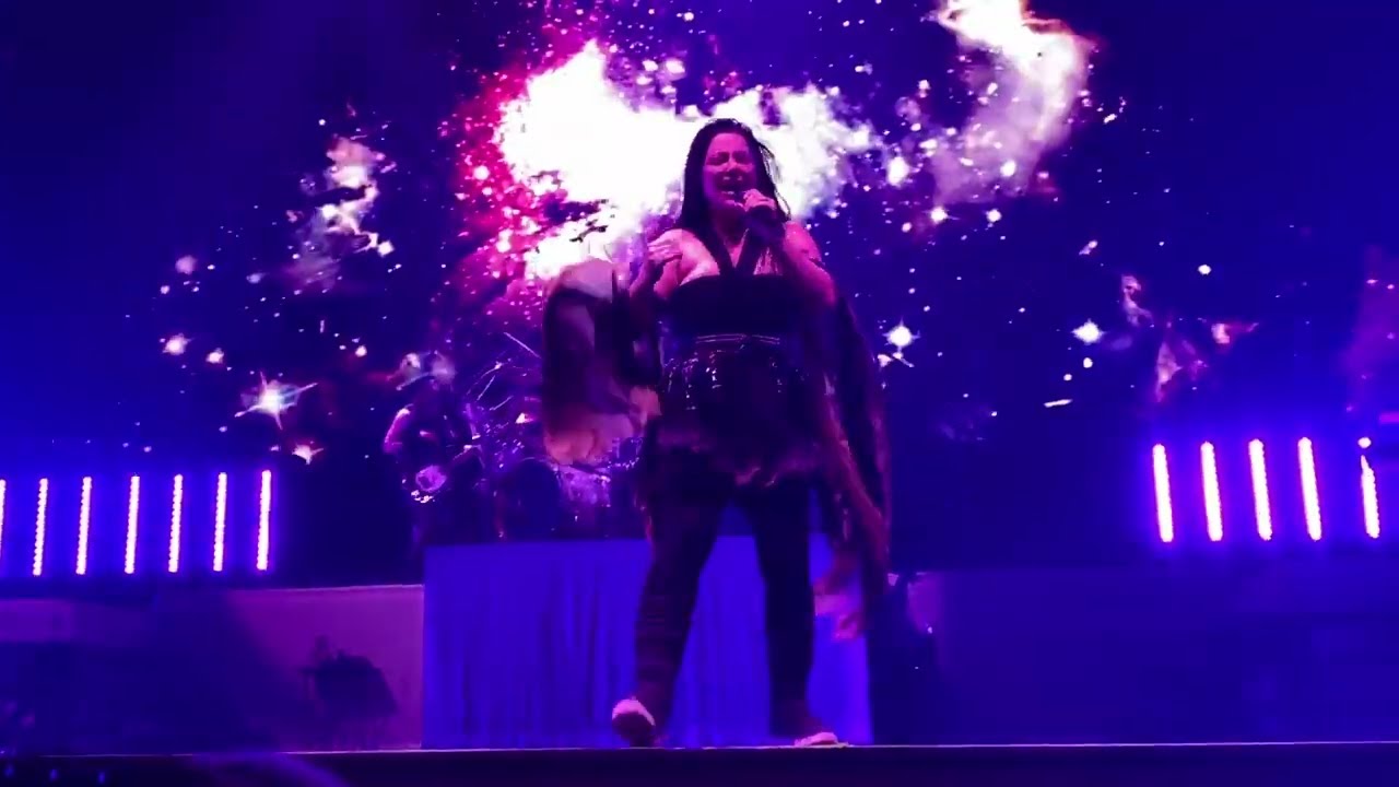 Evanescence   bring me to life Live HD Paris France 27/11/22, vue fosse, from the pit, collide tour