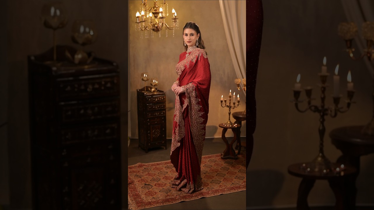 Red Designer Saree ✨❤️