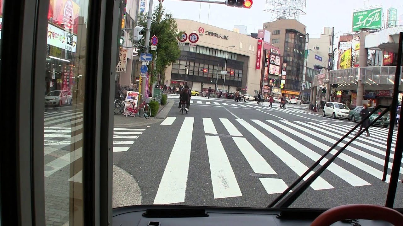 阪急バス 豊中営 18系統 前面展望 加島駅前～十三～梅田