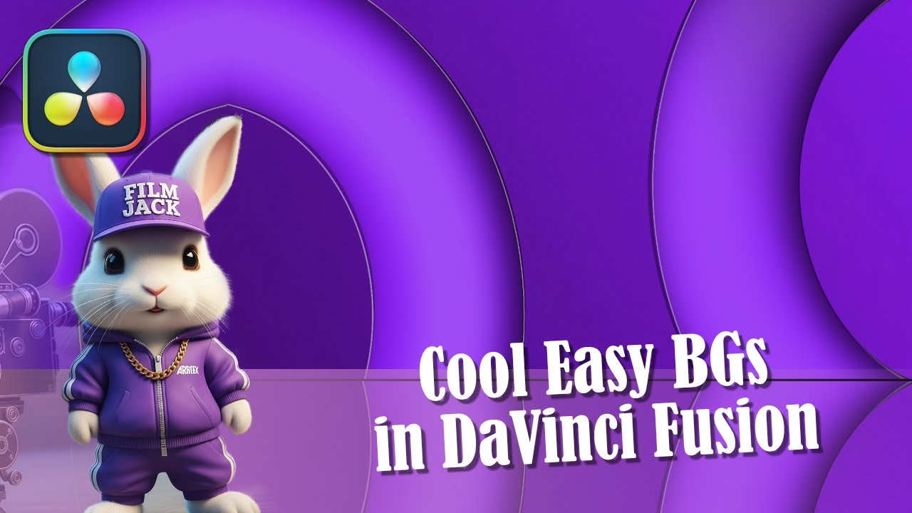 How to Make a COOL Indented Background in DaVinci Fusion (Text, Shapes & Logos!