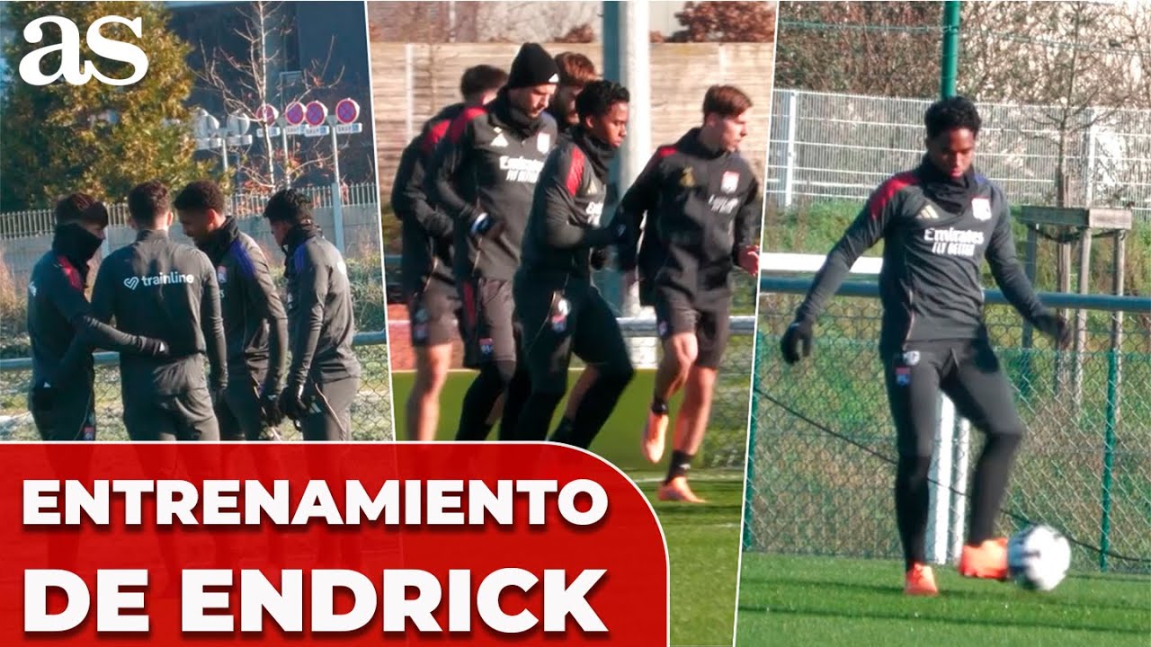 Primeras im&aacute;genes de ENDRICK con el OLYMPIQUE DE LYON: nueva etapa en FRANCIA