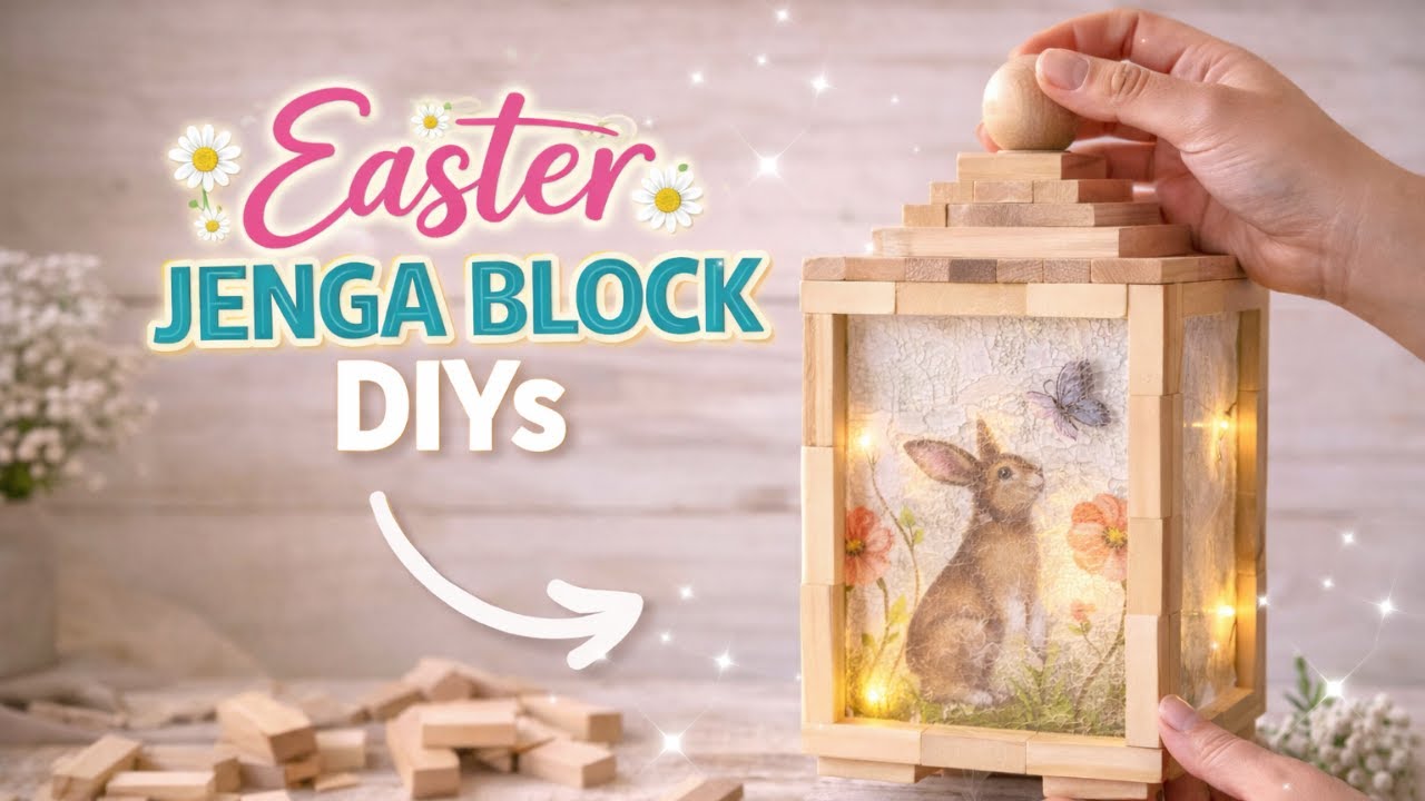 2 Cozy Dollar Tree Jenga Block DIYs | Easy Tumbling Tower Blocks Ideas