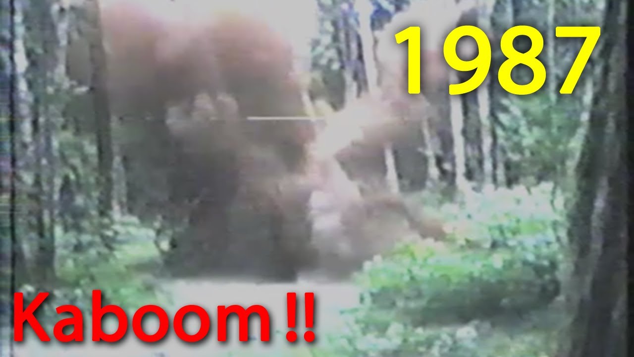 Removing Tree Stumps With Dynamite and Explosive Fertilizer Back in 1987 | VHS 80's Home Movie