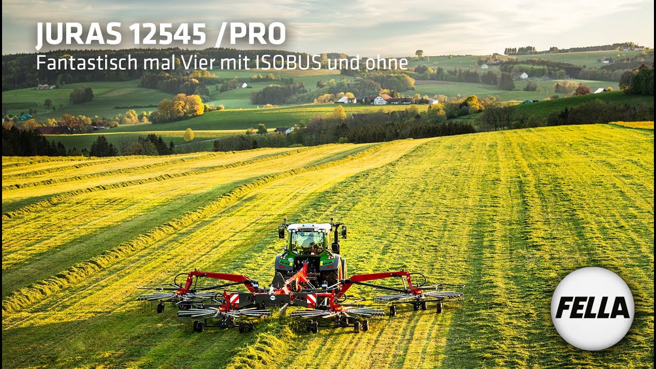 FELLA JURAS 12545 PRO - Vier Kreisel mit ISOBUS oder ohne