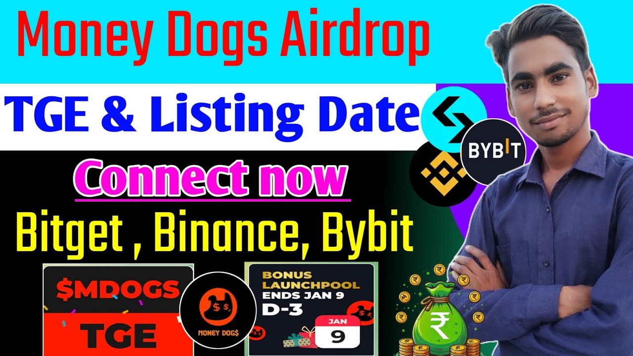 Money dogs airdrop listing date।Money dogs airdrop claim। money dogs token listing। Money dogs TGE