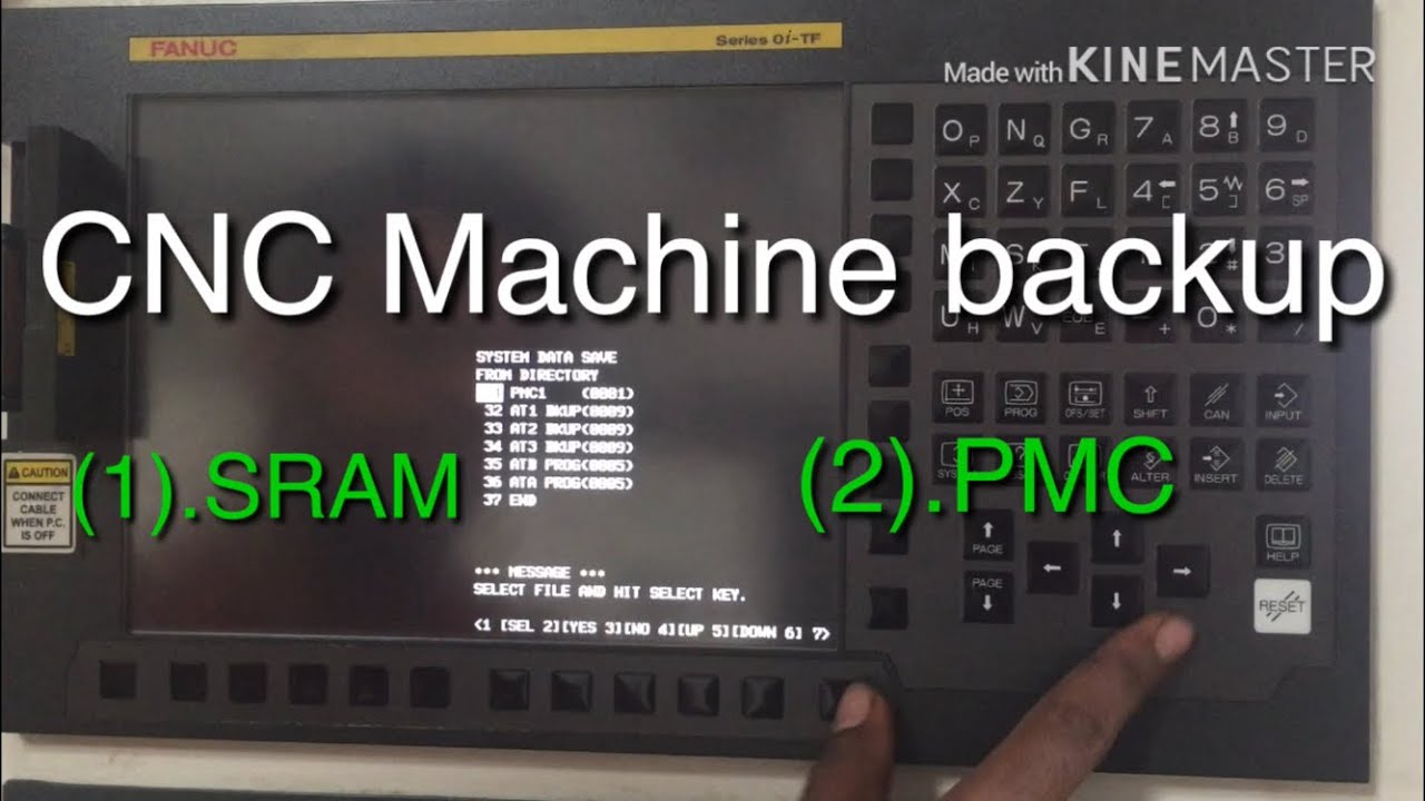 Cnc machine backup | SRAM & PMC backup