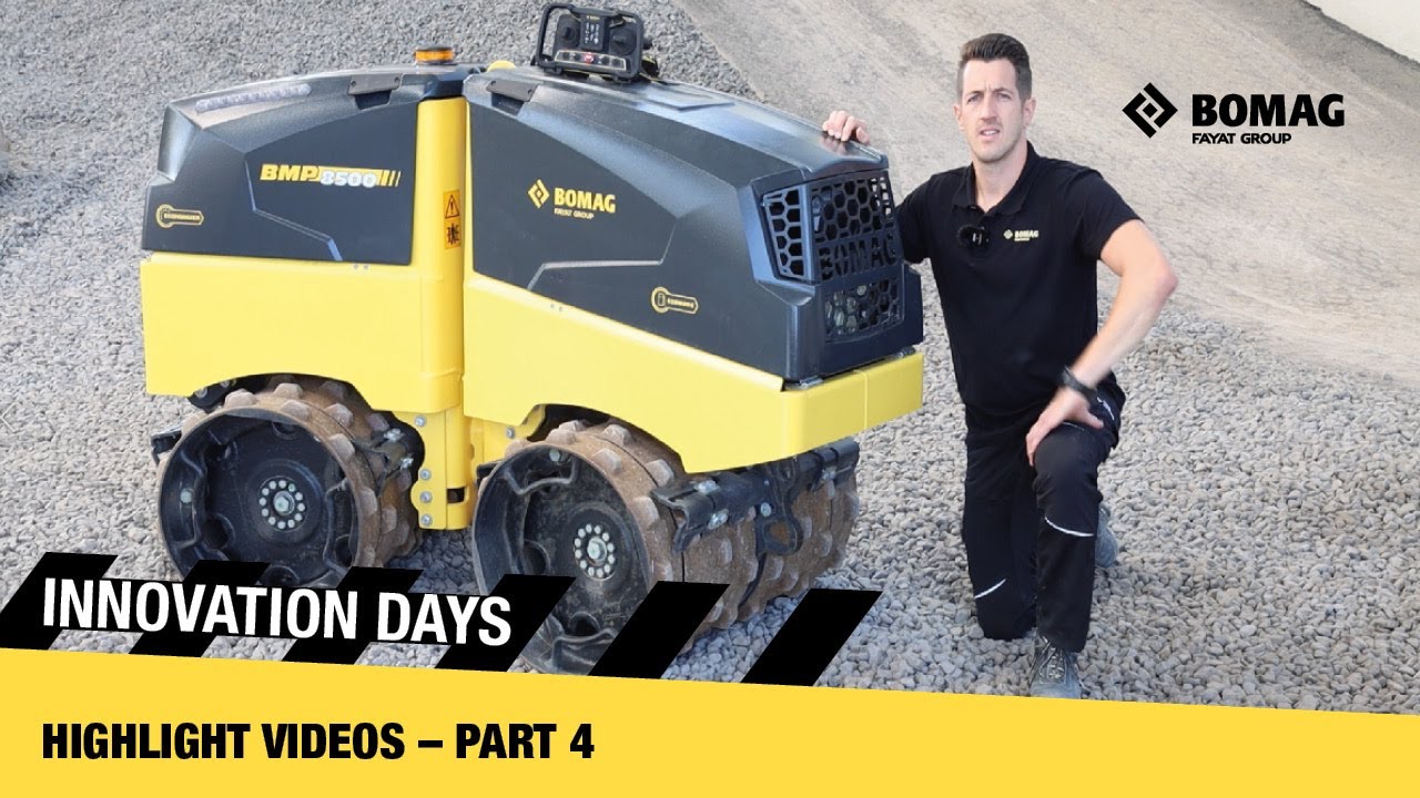 Trench roller BMP 8500: stable connection thanks to radio – BOMAG Innovation Days 2024