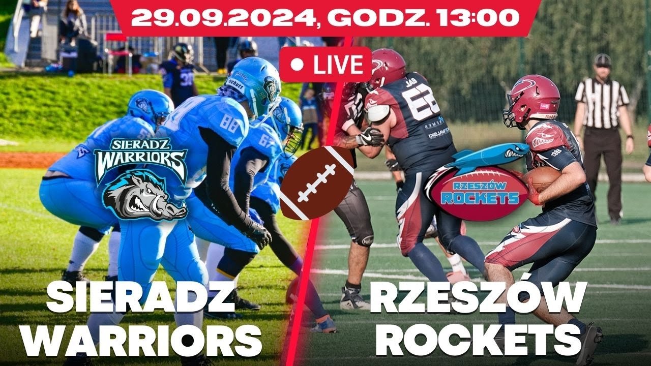 Sieradz Warriors - Rzeszów Rockets - PFL9 - 7 kolejka - na żywo