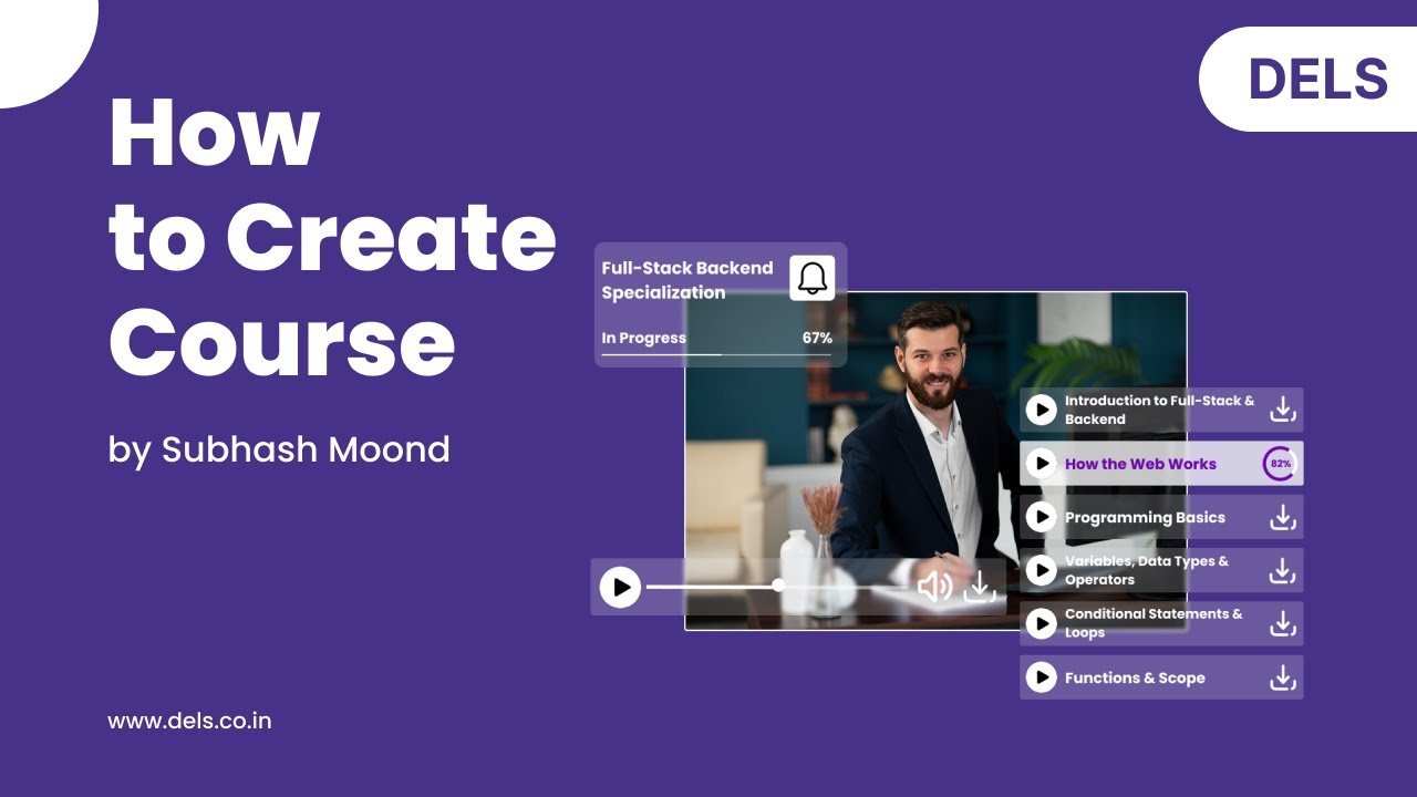 Create Your First Course on Dels | Get Started Guide