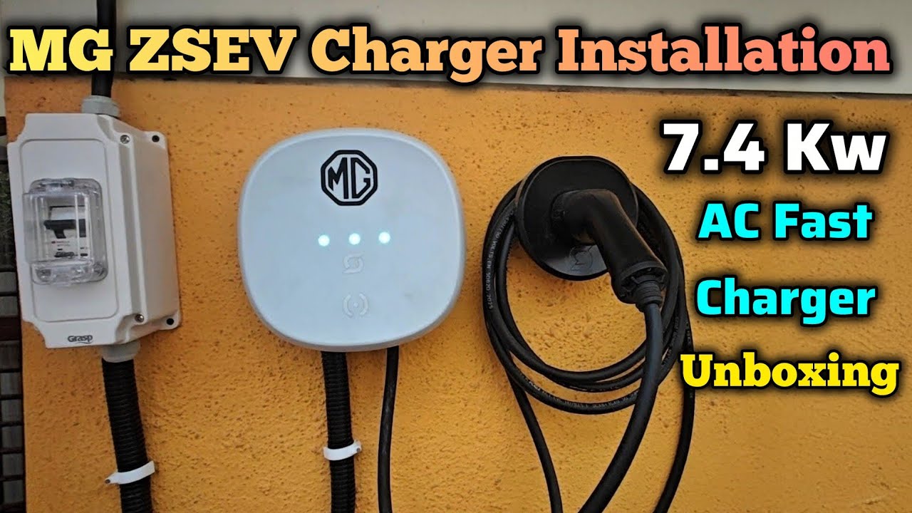 Exicom 7 4kW Spin Air AC Fast Charger for MG ZS EV | Unboxing & Installation at Home
