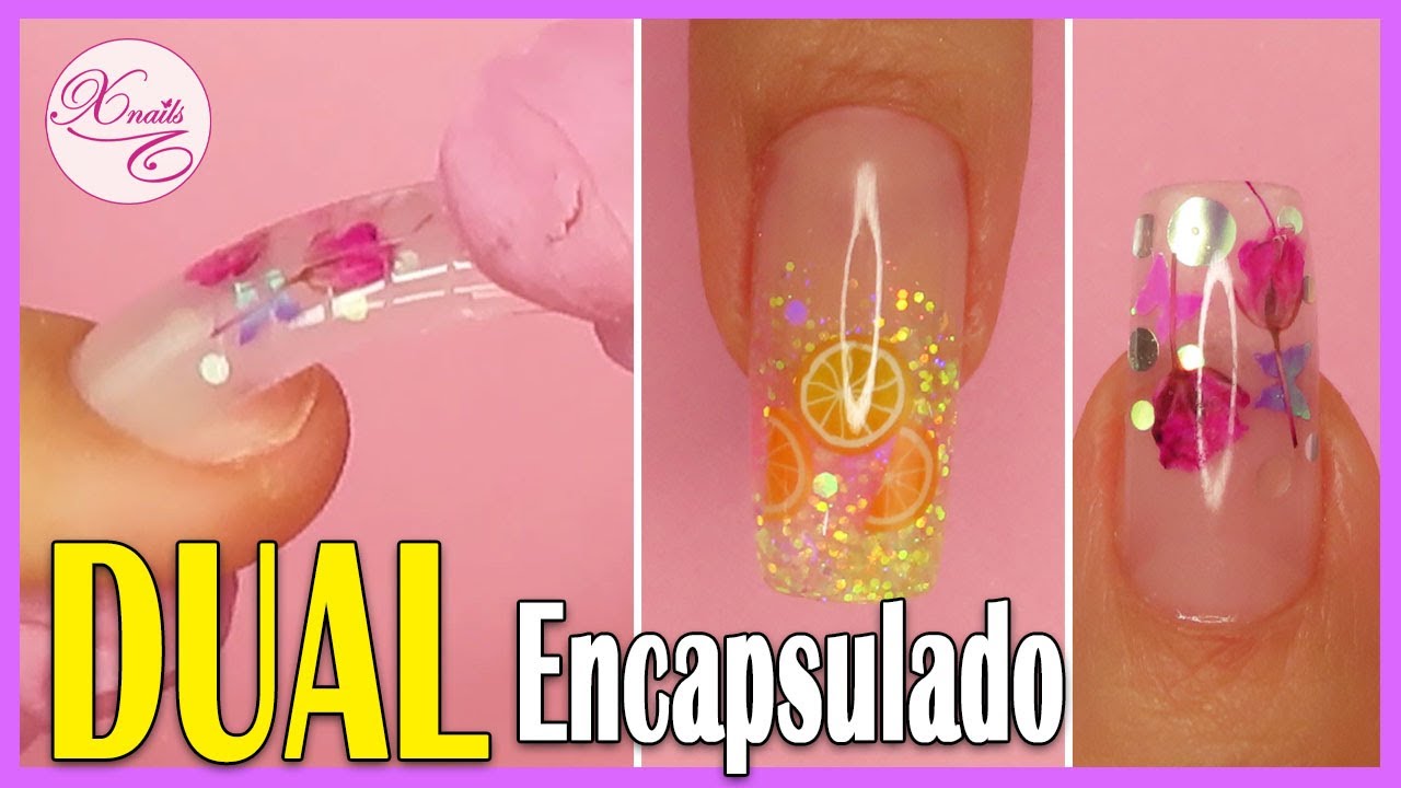 Curso GRATIS #11/21💅 Como hacer ENCAPSULADO Básico con MOLDES DUAL SYSTEM en Uñas Acrílicas