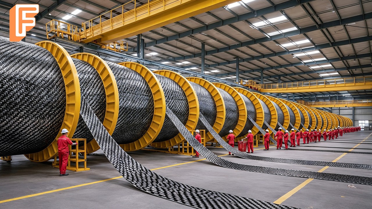 How Millions of Carbon Fiber Sheets Are Made Inside Massive Composite Factory