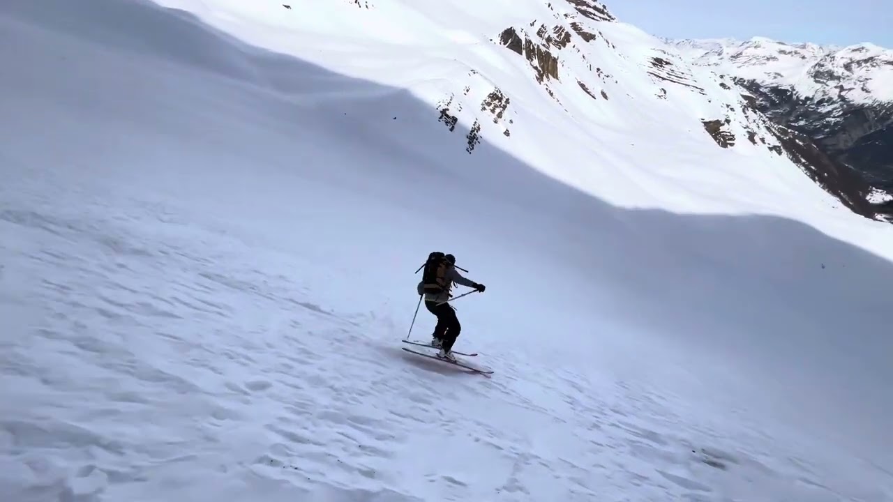 Ski freerando à Puy Saint Vincent, 29 janvier 2024