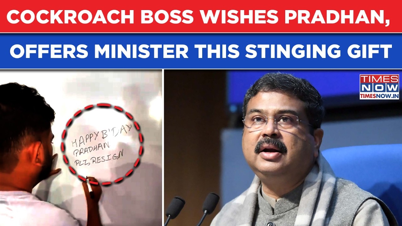 Cockroach Janta Party Boss Dipke Offers This Stinging 'Gift' To Dharmendra Pradhan On His Birthday