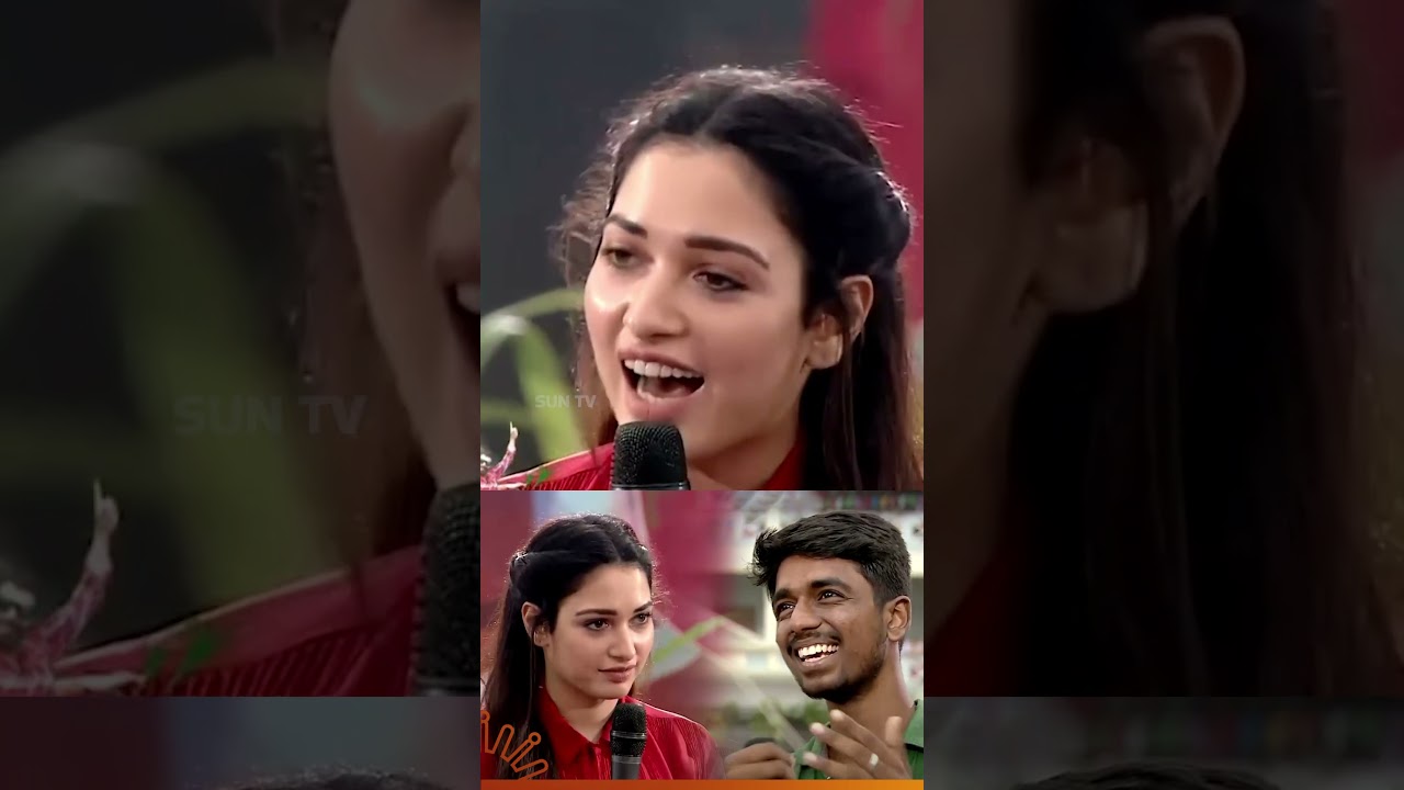 Throwback to a cute response by actress Tamannaah to a fan&rsquo;s question.#SunTV #Throwback #Tamannaah