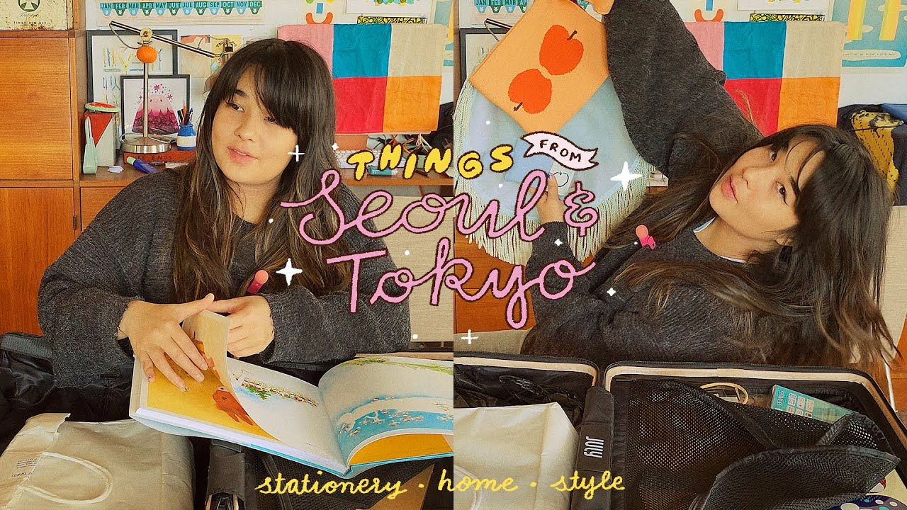 going through my suitcase from seoul/tokyo ✷ korea/japan haul (stationery, style, home, beauty)