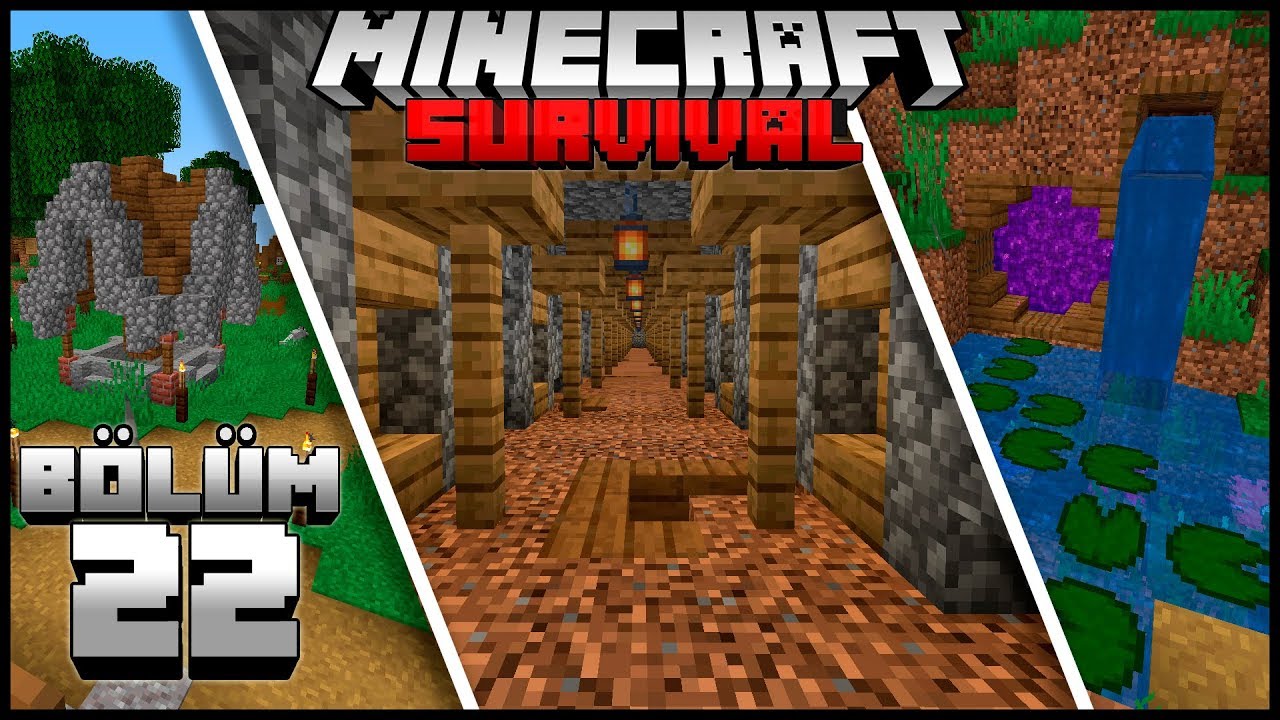 MİNESHAFT, PORTAL ve SU KUYUSU┇Minecraft Survival ▹Bölüm 22